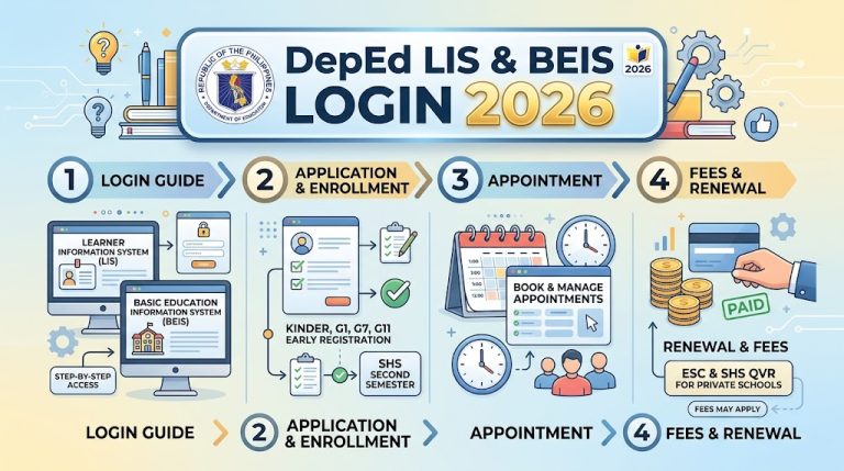 DepEd LIS & BEIS Login 2026: Complete Guide to Appilication & Appoitment and fees renewel