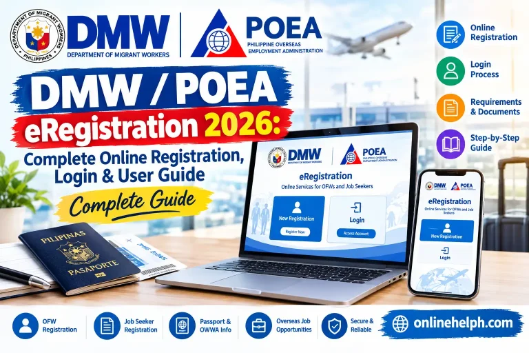 DMW / POEA eRegistration 2026: Complete Online Registration, Login & User Guide
