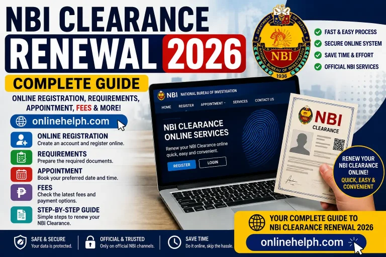 NBI Clearance Renewal 2026: Online Registration, Requirements, Appointment, Fees & Complete Guide